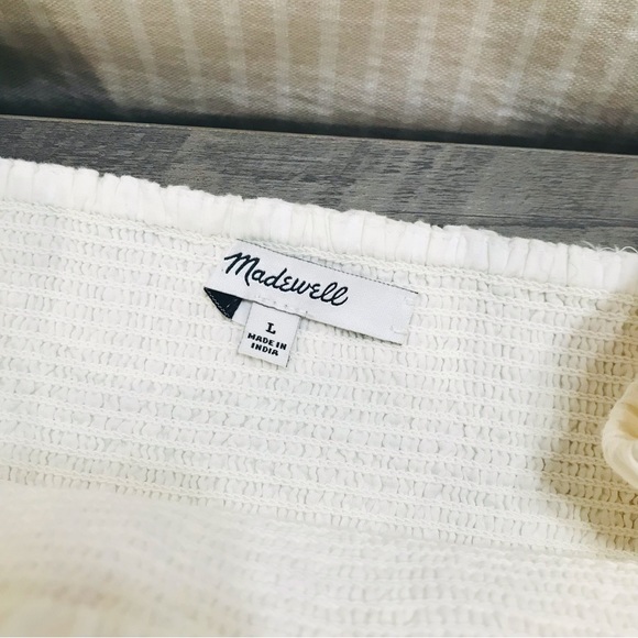 Madewell LUCIE Smocked Tiered MIDI Dress Sz L - Picture 11 of 15